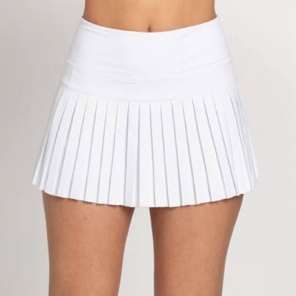 Gold Hinge White Skort